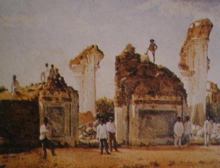 Cristobal Rojas Ruinas de Cua despues del Terremoto de 1812 France oil painting art